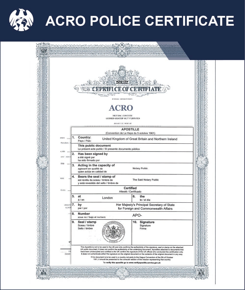 ACRO Police Certificate – Express Apostille Service