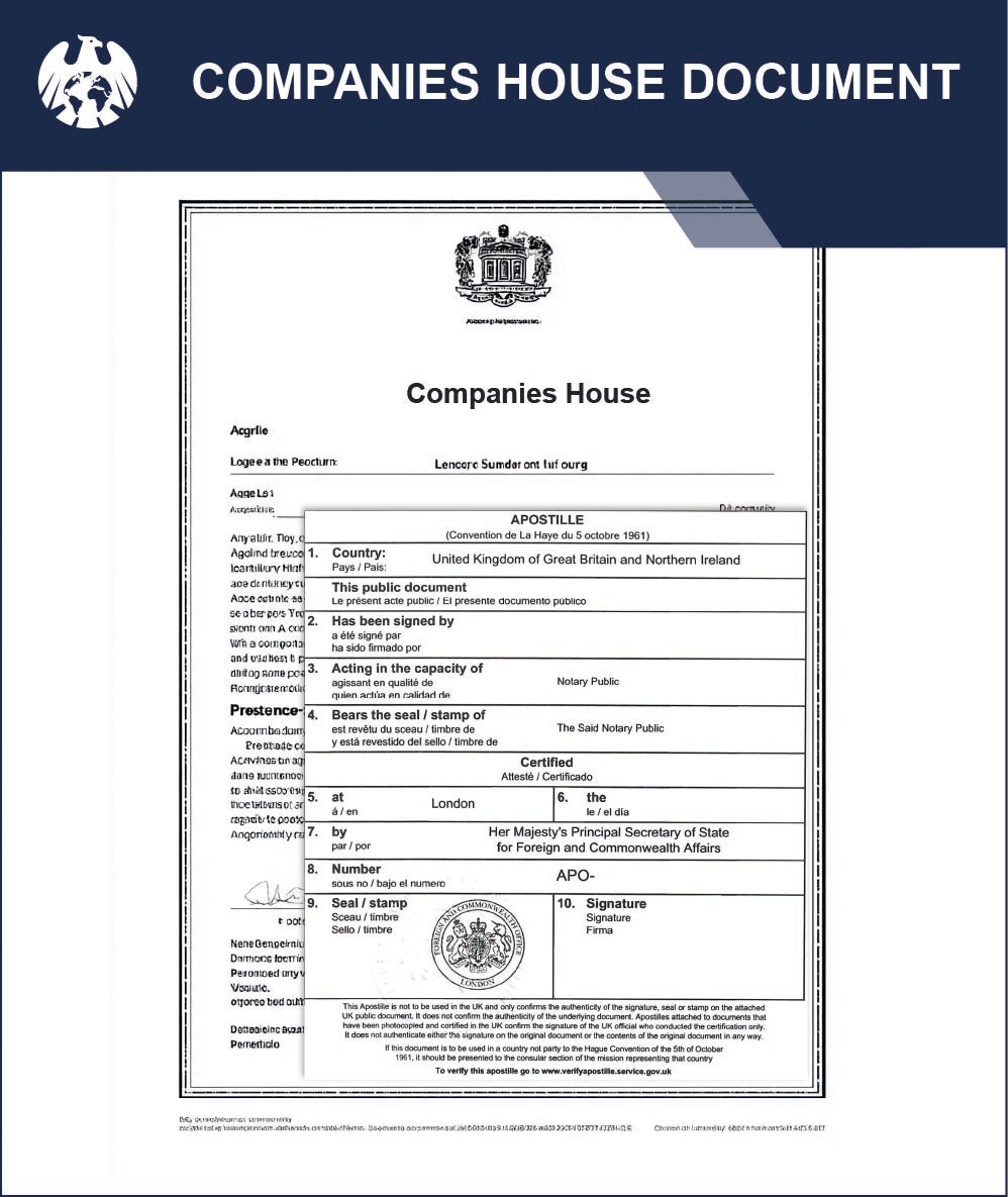 Companies House Document – Express Apostille Service