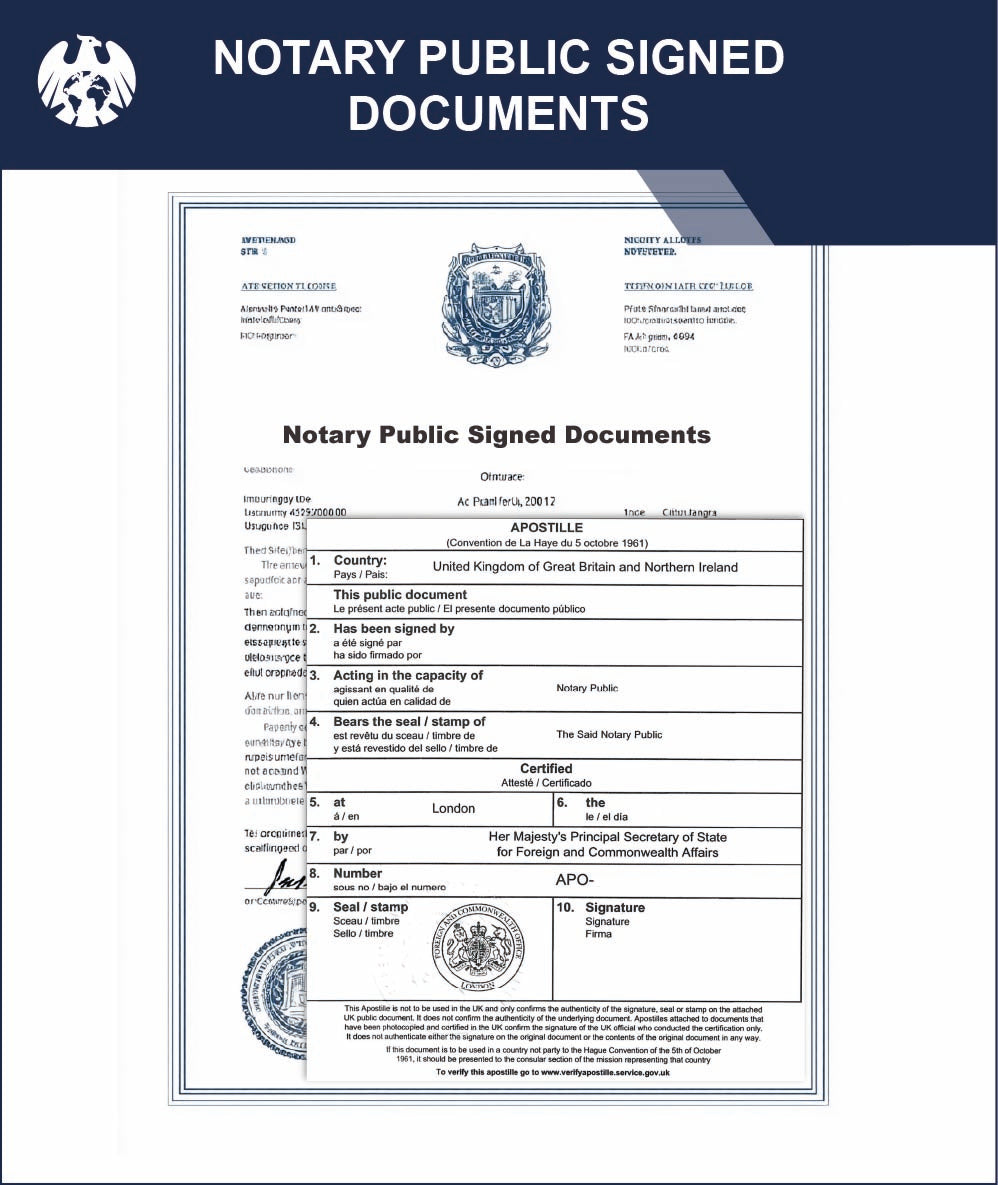 Notary Public Signed Documents – Express Apostille Service