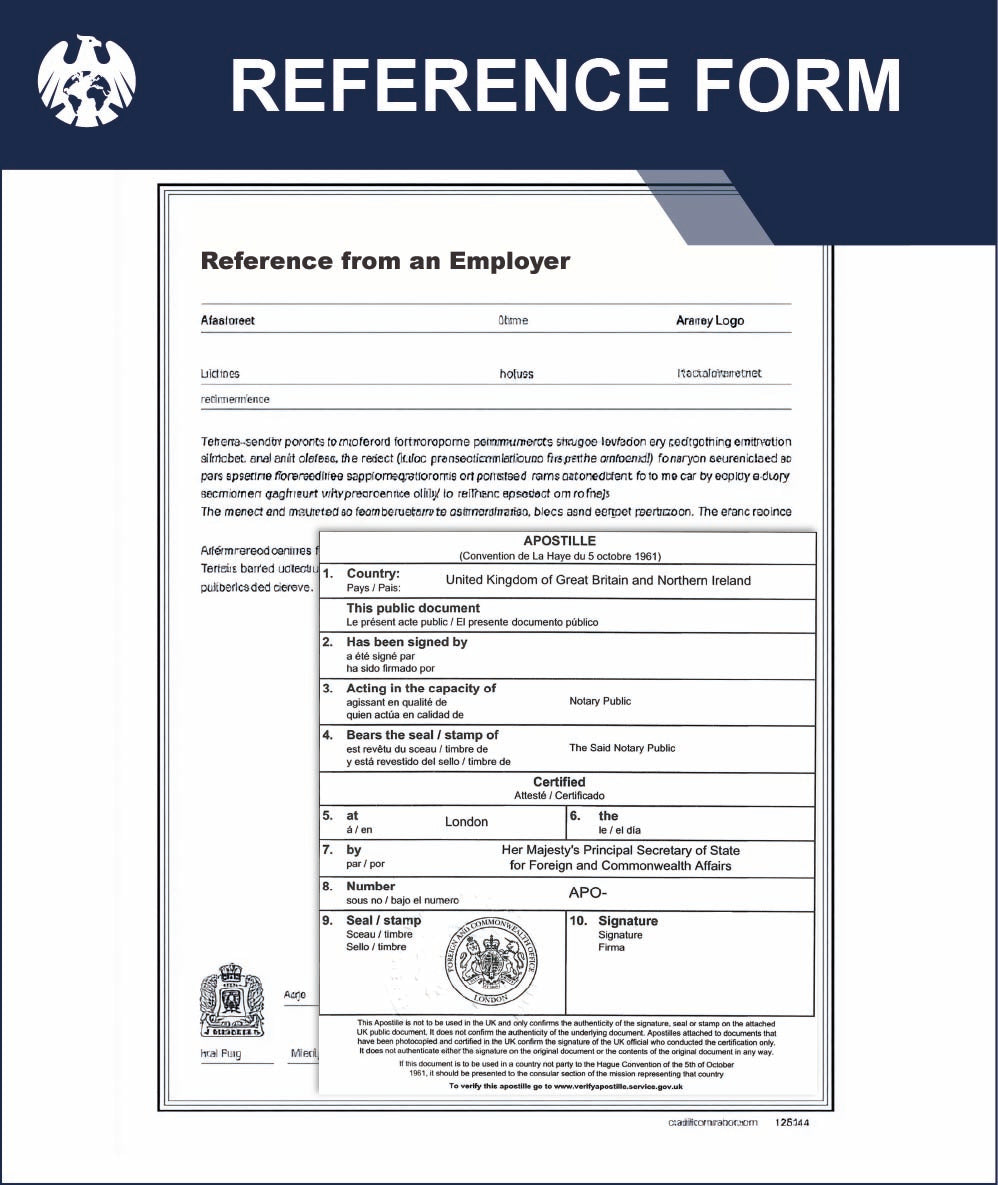Reference from an Employer – Express Apostille Service