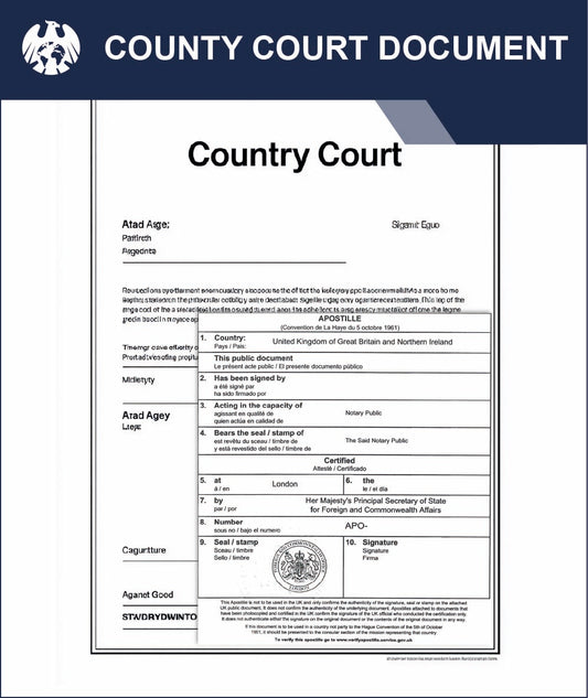 County Court Document – Express Apostille Service
