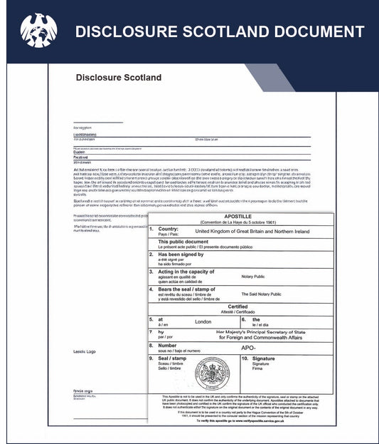 Disclosure Scotland Document – Express Apostille Service