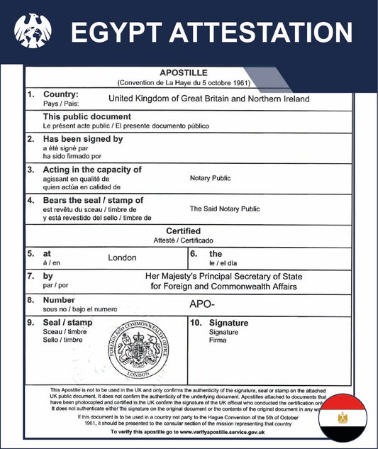 Egypt Attestation