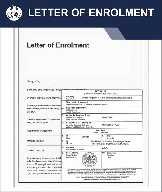 Letter of Enrolment – Express Apostille Service