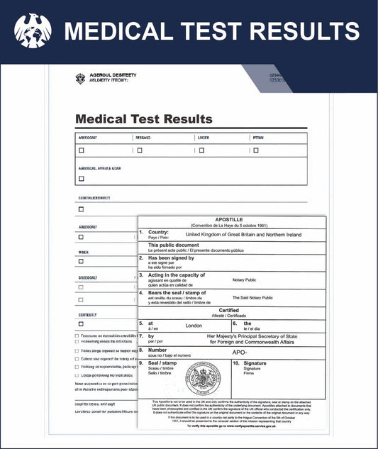 Medical Test Results – Express Apostille Service