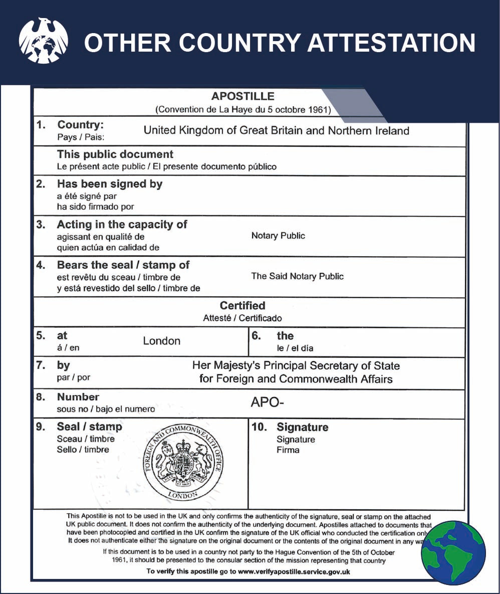Other country Attestation