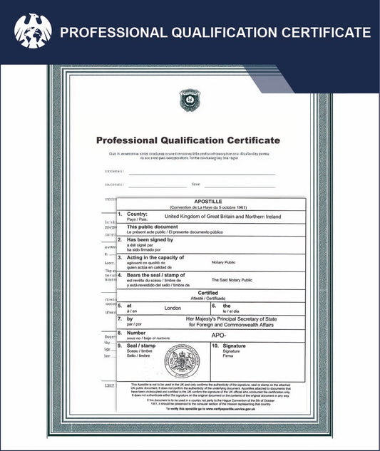 Professional Qualification Certificate – Express Apostille Service