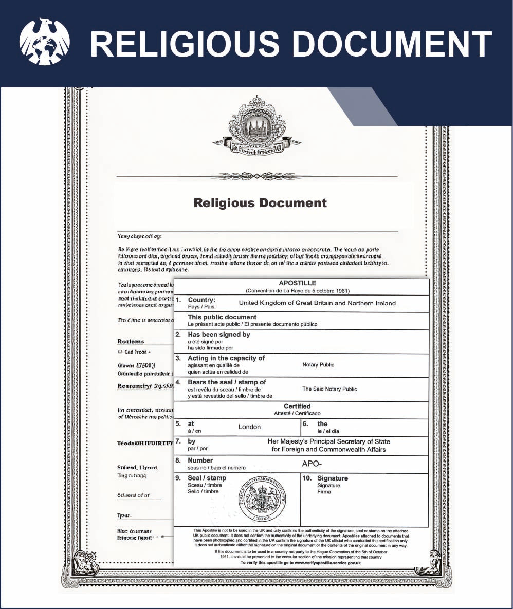 Religious Document – Express Apostille Service