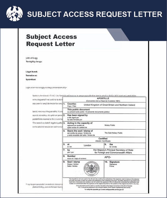 Subject Access Request Letter – Express Apostille Service