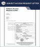 Subject Access Request Letter – Express Apostille Service