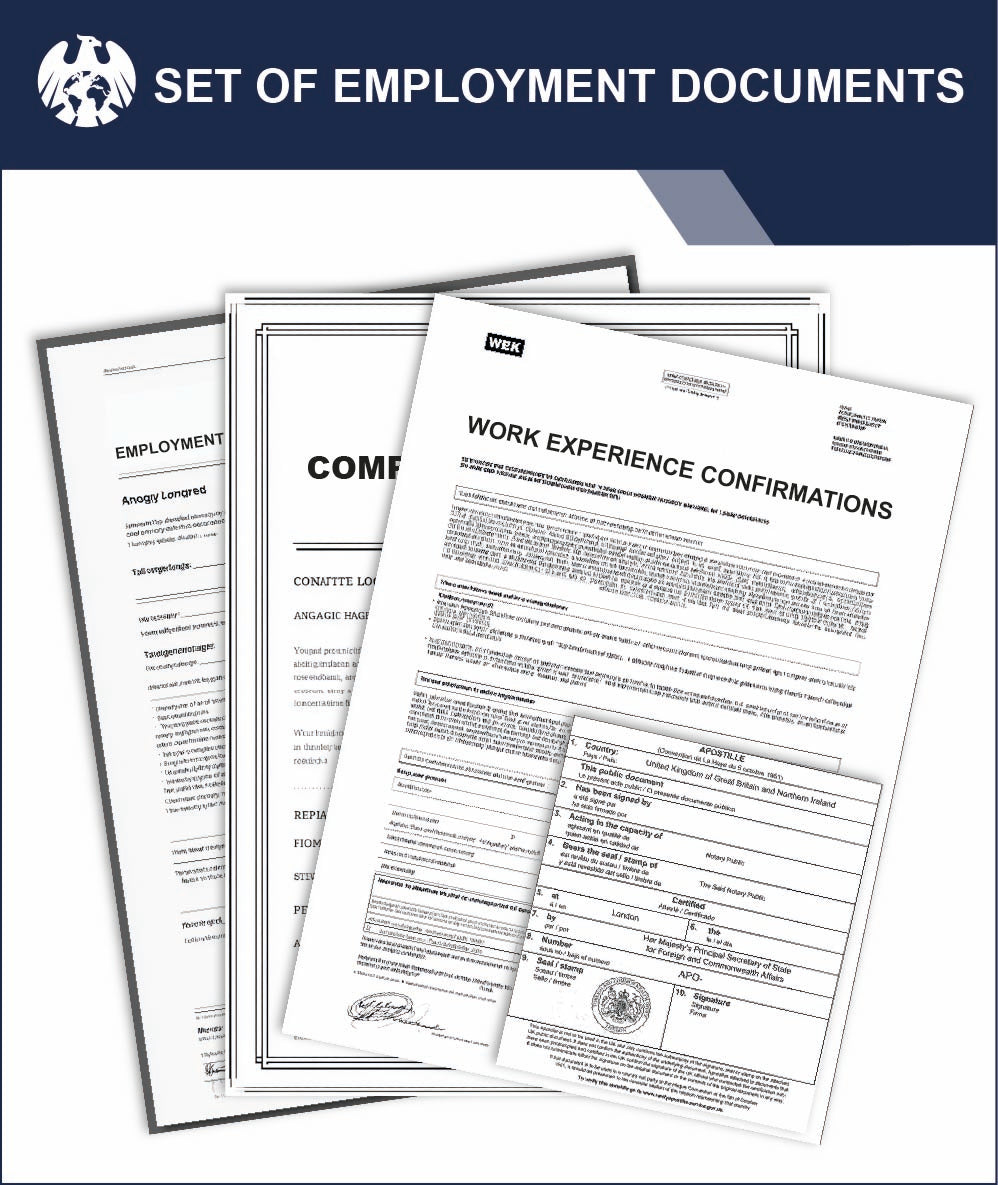 Set of Employment Documents